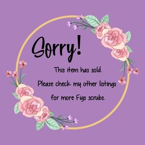 **SOLD** Figs Dusty Blue scrubs